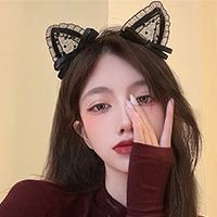 프릴 리본 머리띠