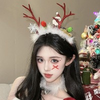 산타 사슴뿔 머리띠